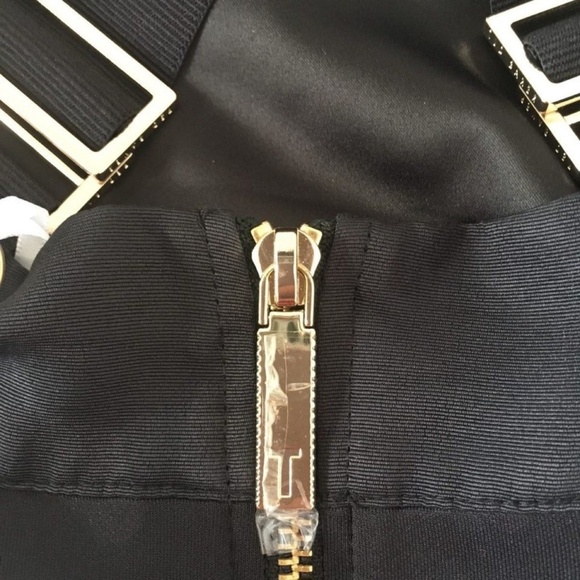 Ted Baker Akva Floral Bodycon Dress Jewel Neck Crisscross Back Fit ,Size 0, NEW - Picture 8 of 11